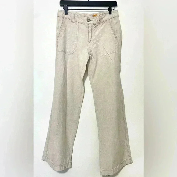 Pilcro and the Letterpress Anthropologie Pant Tan Size 4 - Picture 1 of 5